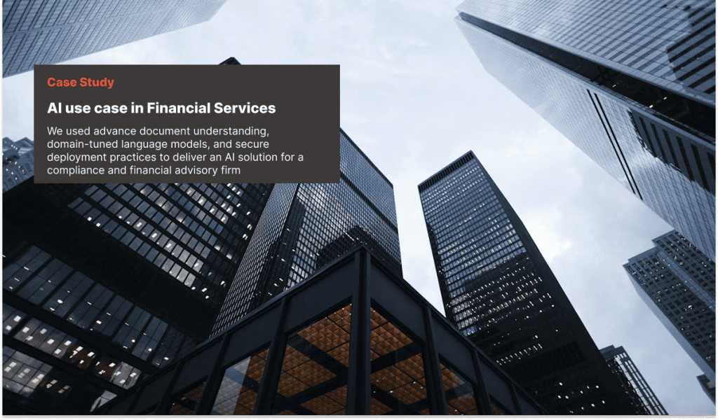 AI use case in Financial Services