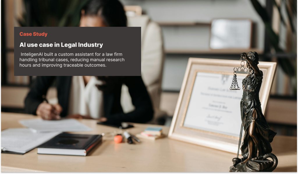 Case study : AI use case for legal research & drafting