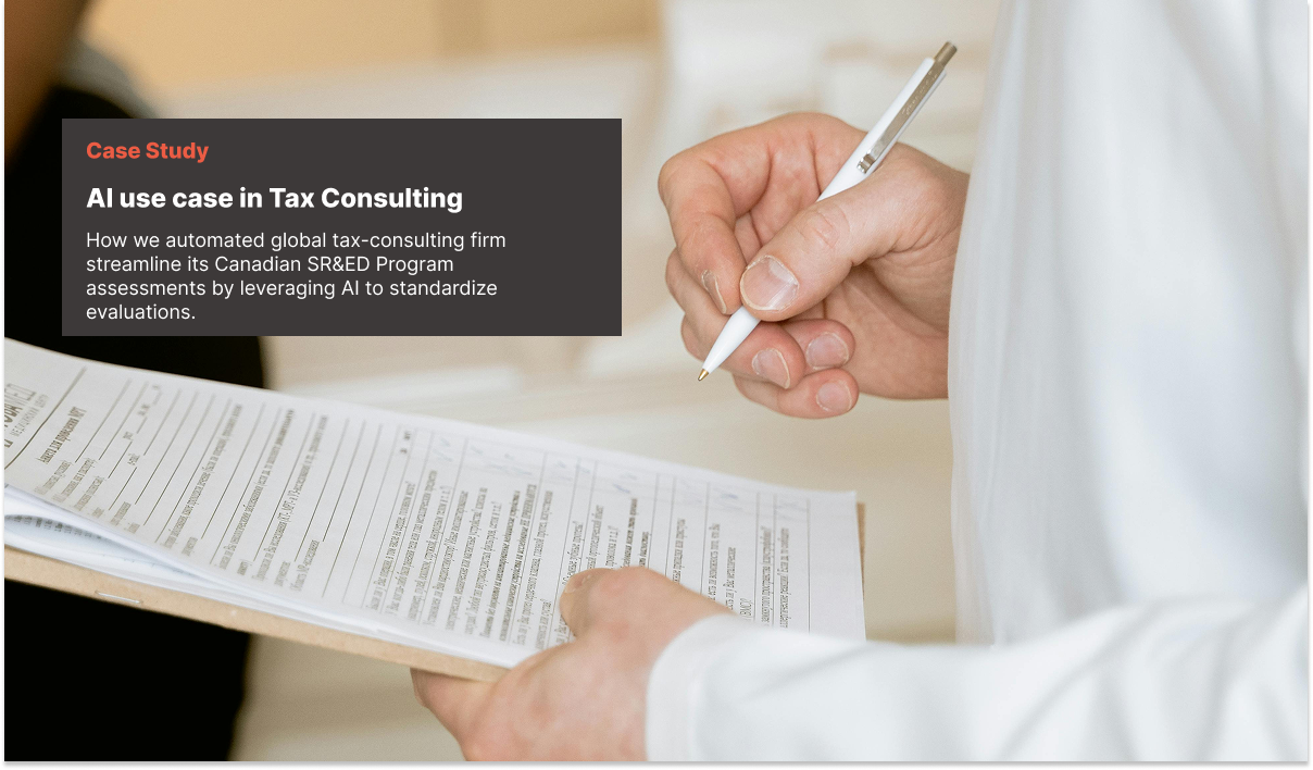 AI use case in tax consulting