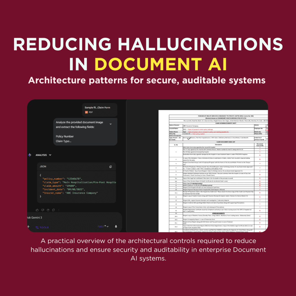 Document AI architecture for enterprises: Hallucination mitigation, security, and auditability